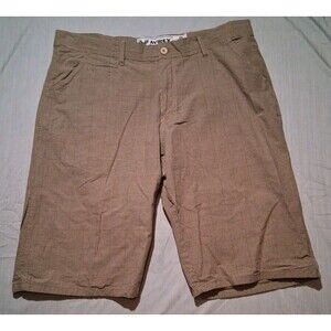 Vintage Avirex Plaid Bermuda Shorts Mens Size 40 Skater Baggy Biege Earth Tone